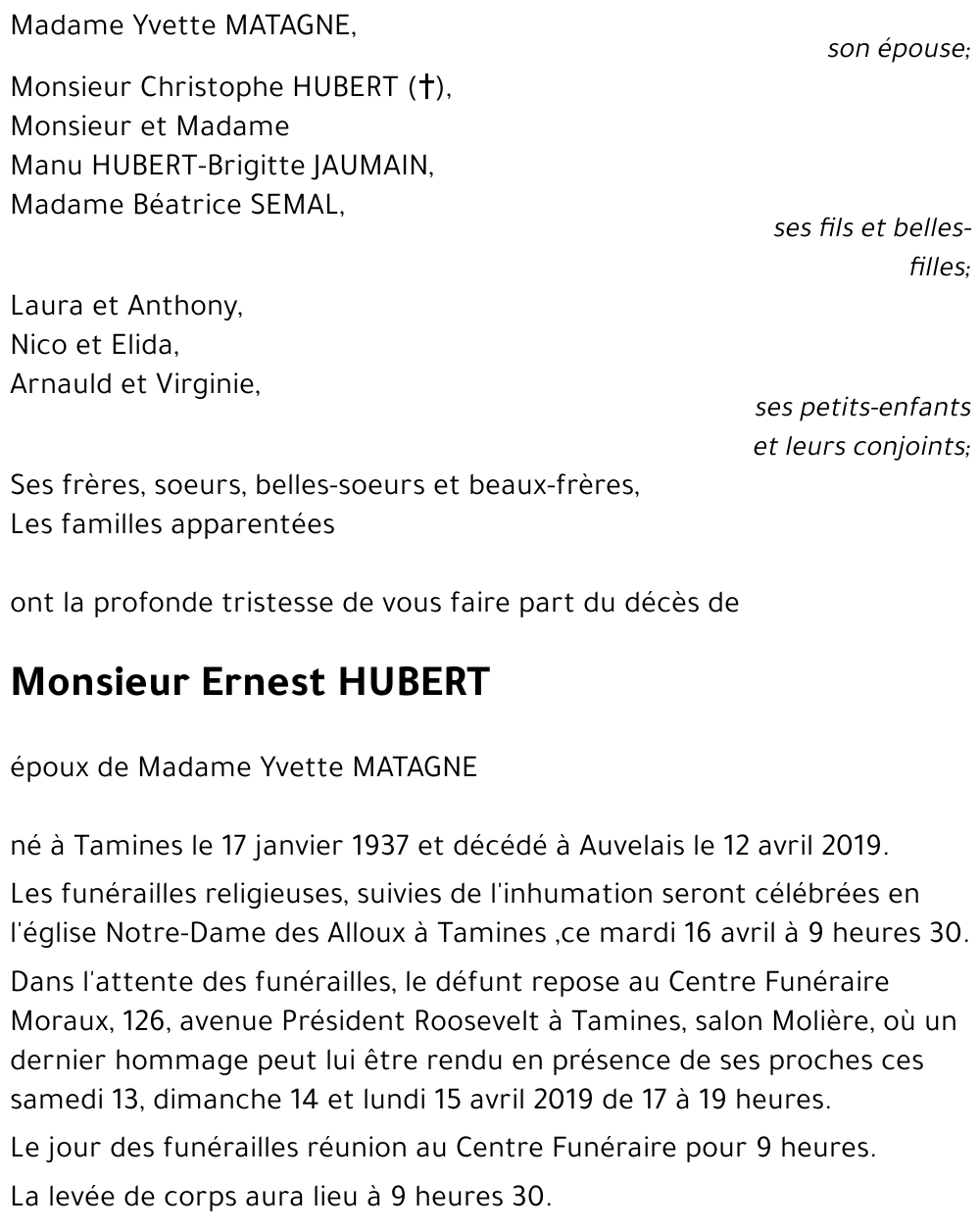 Ernest HUBERT