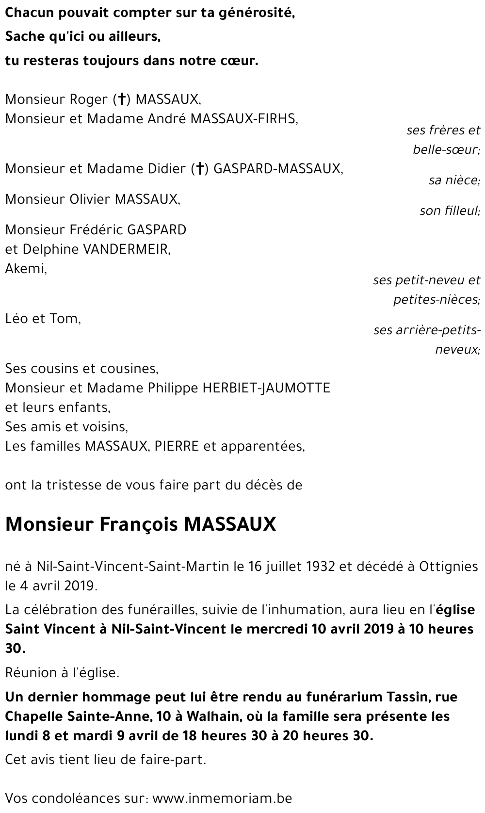 François MASSAUX