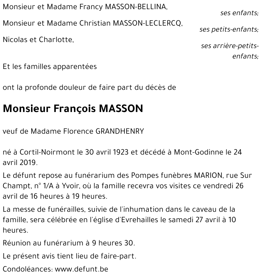 François MASSON