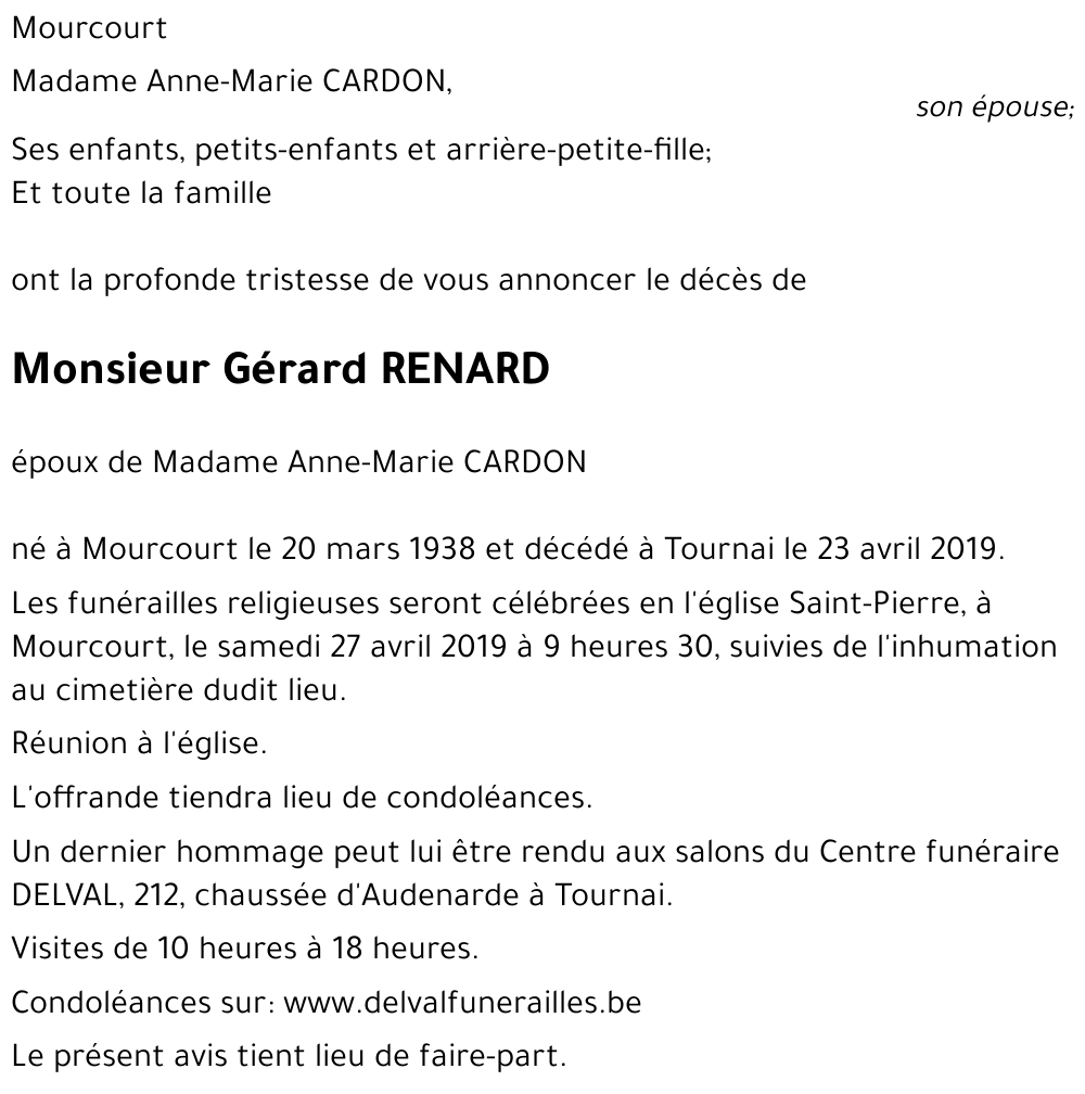 Gérard RENARD