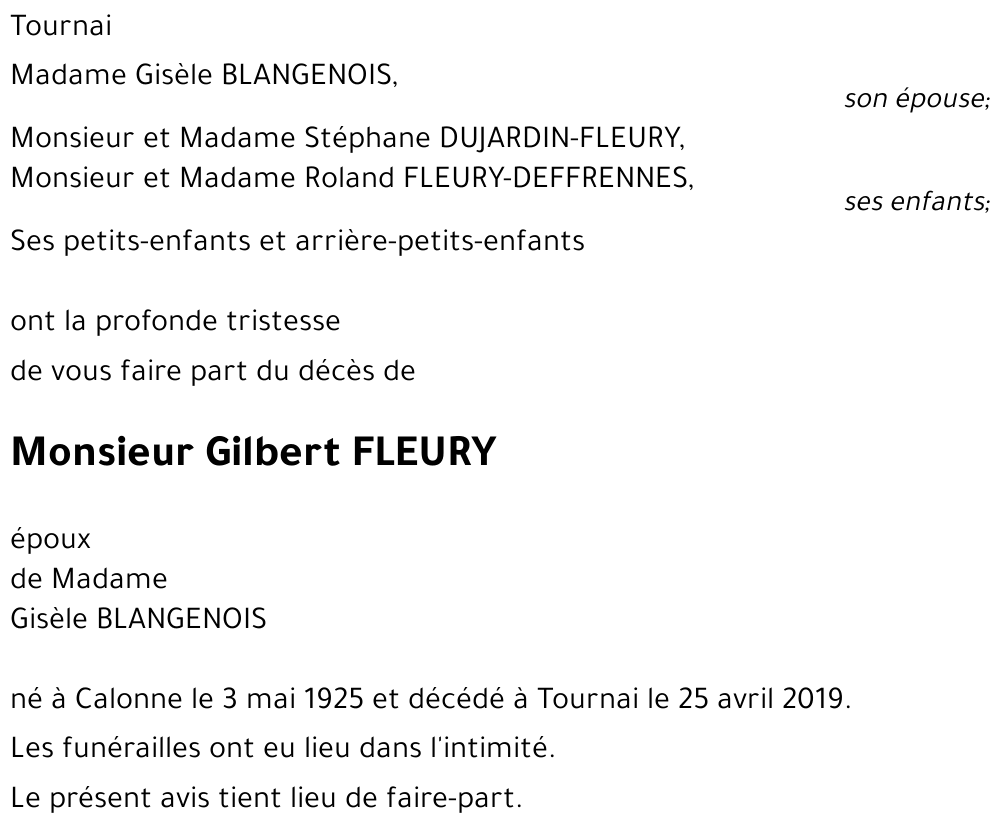 Gilbert FLEURY