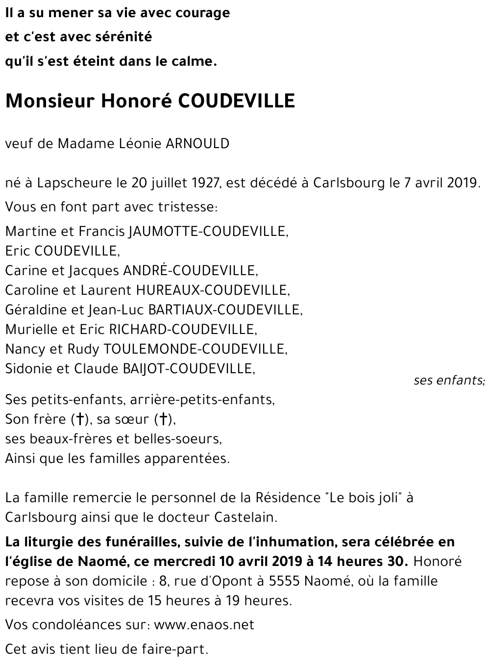 Honoré COUDEVILLE