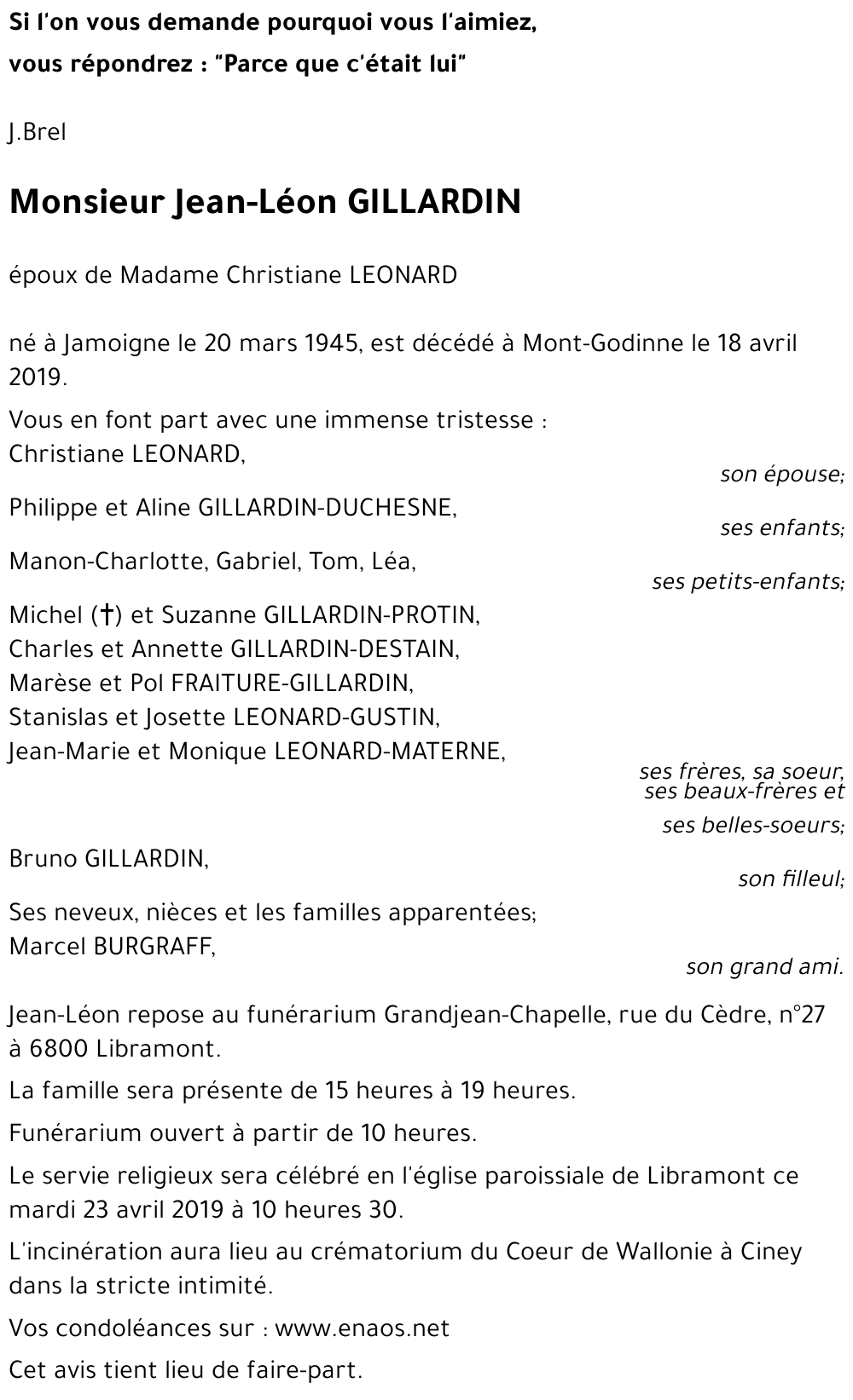 Jean-Léon GILLARDIN