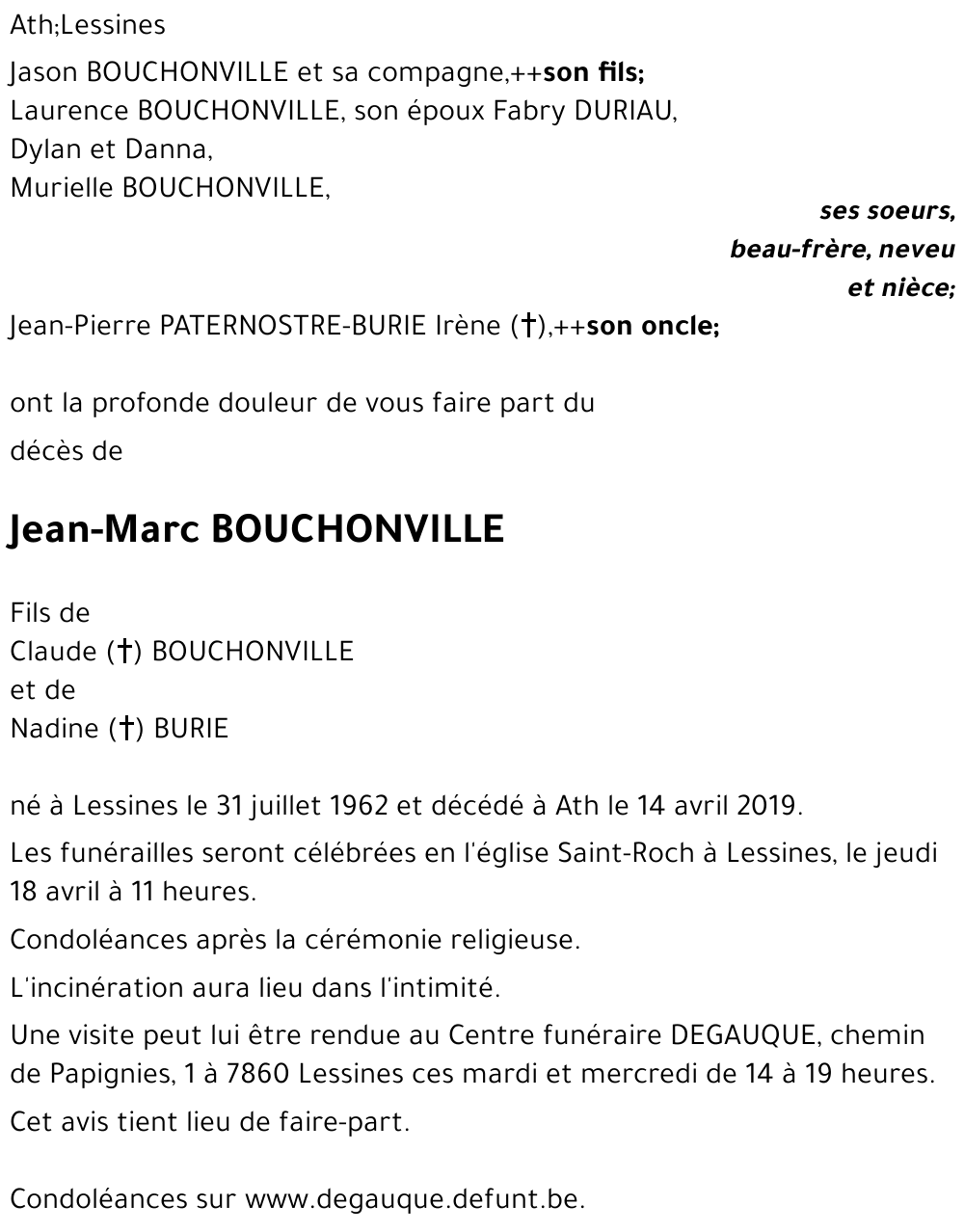 Jean-Marc BOUCHONVILLE