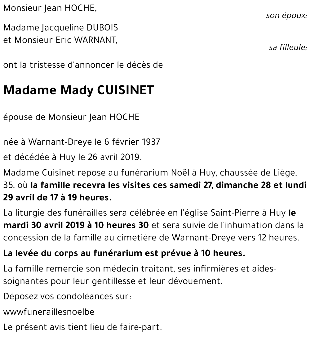 Mady CUISINET