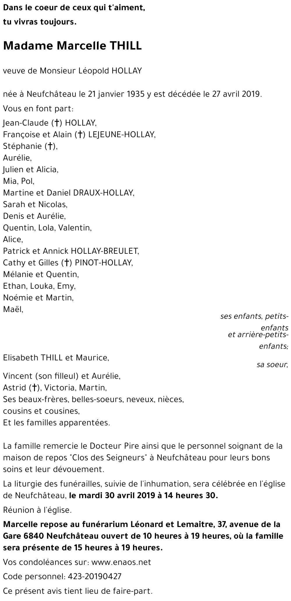 Marcelle THILL
