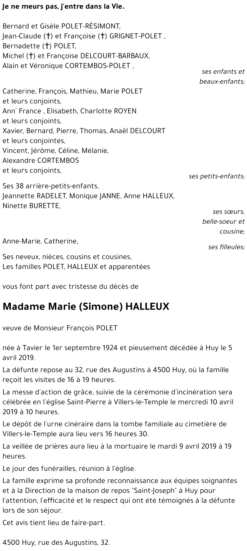 Marie HALLEUX