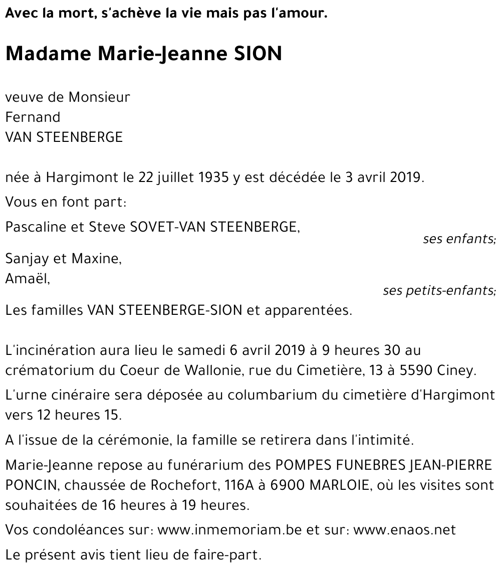 Marie-Jeanne SION