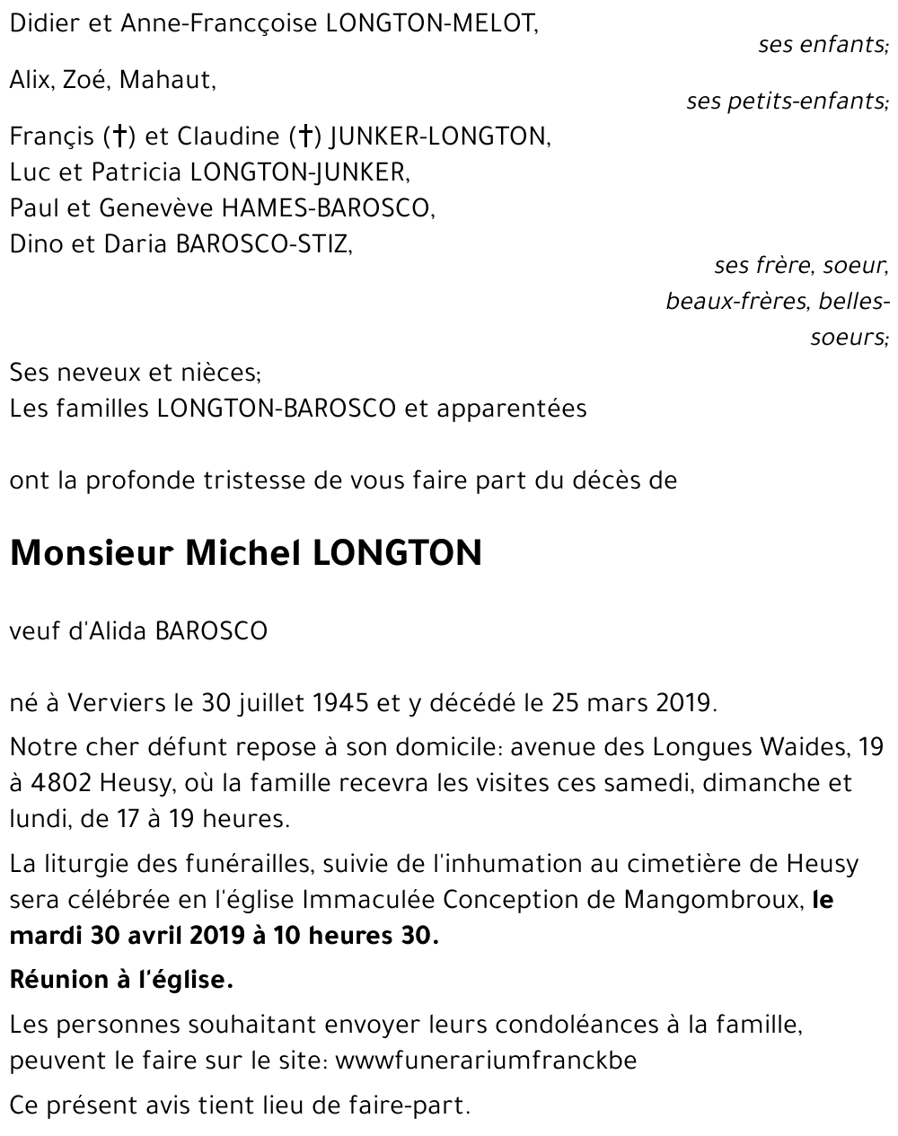 Michel LONGTON