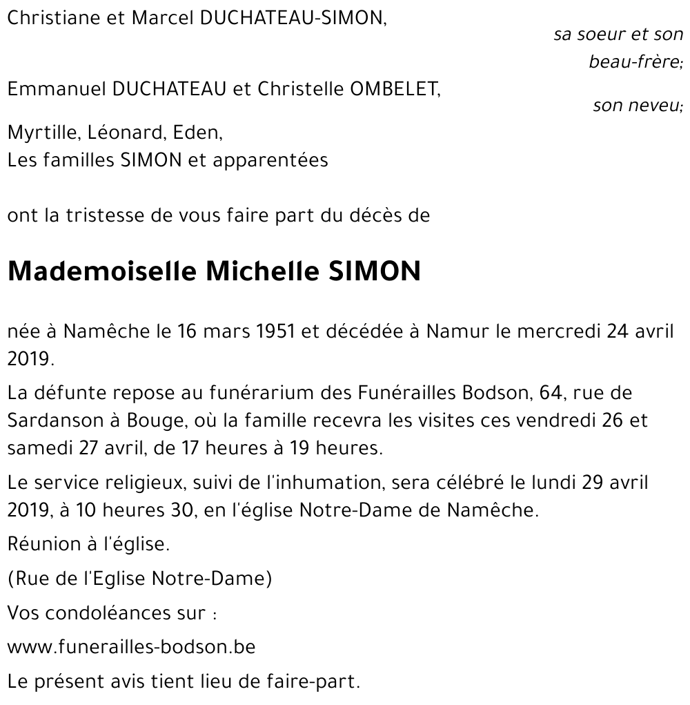 Michelle SIMON