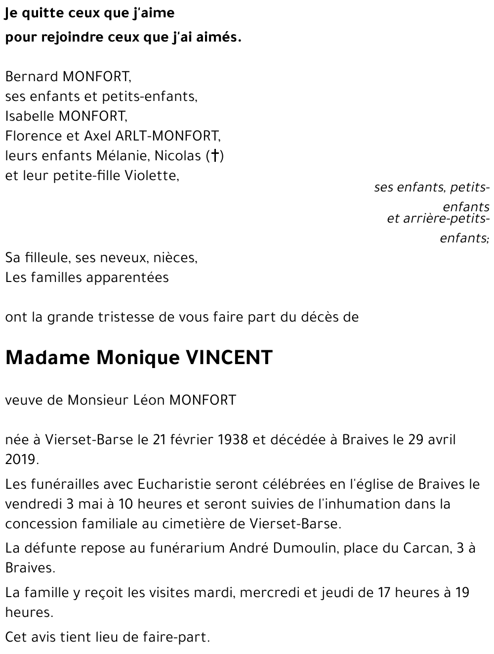 Monique VINCENT