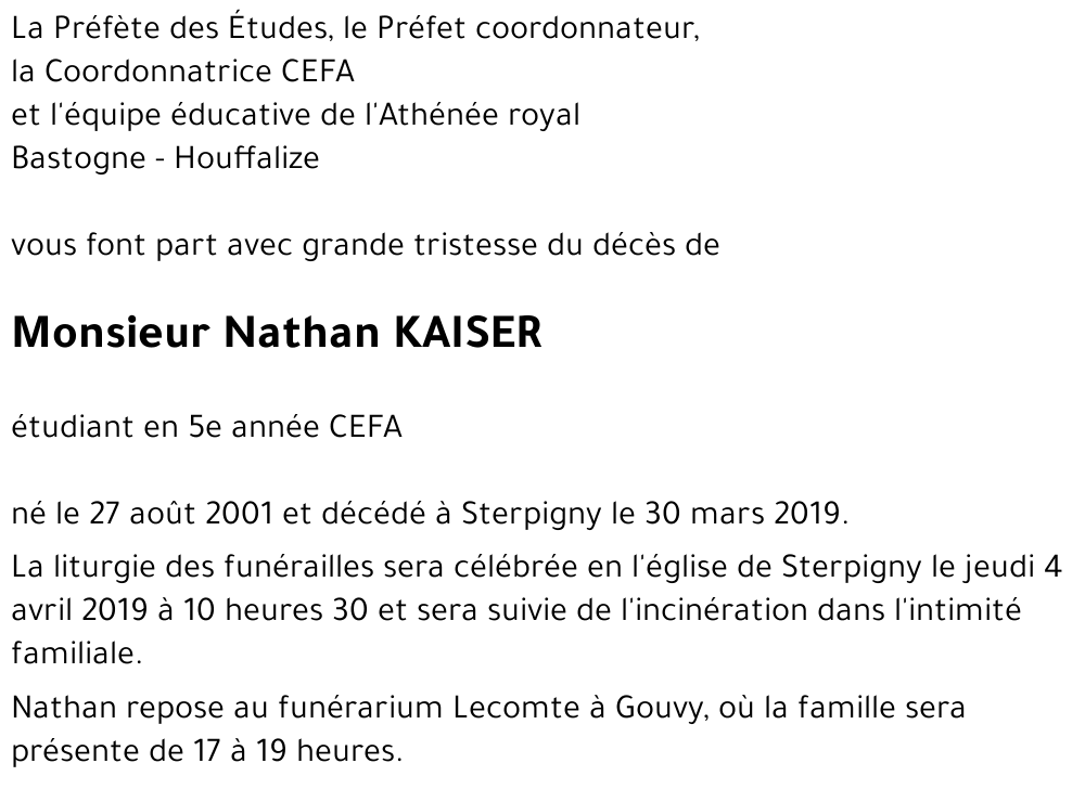 Nathan KAISER