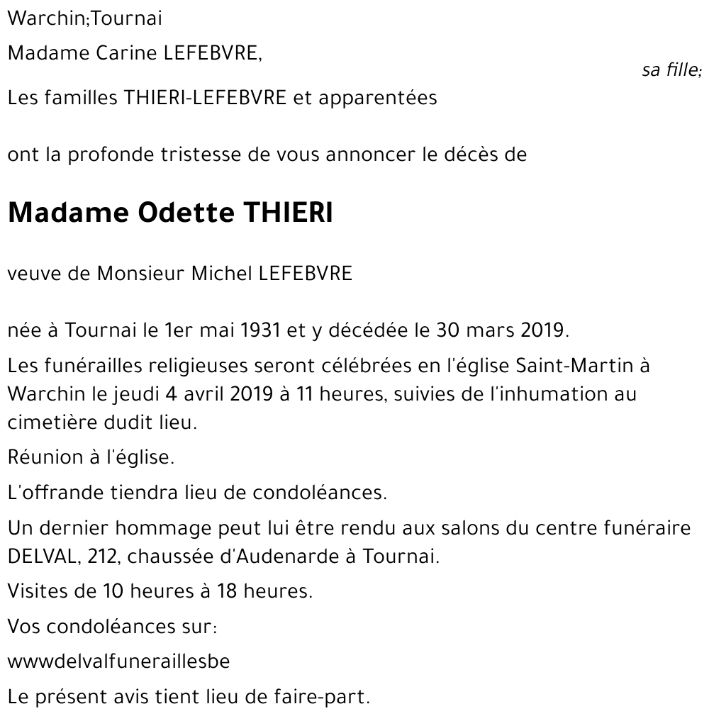 Odette THIERI