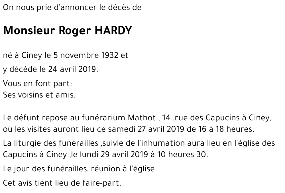 Roger HARDY