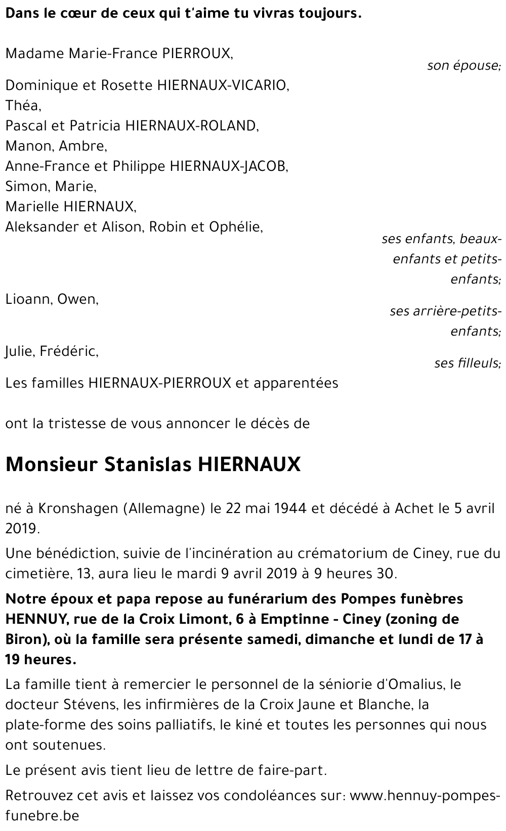 Stanislas HIERNAUX