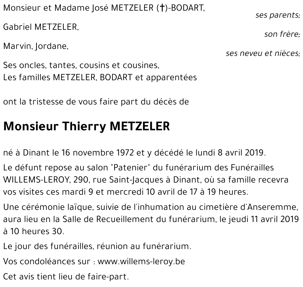 Thierry METZELER