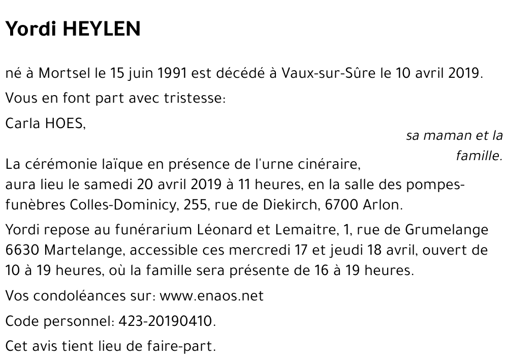Yordi HEYLEN