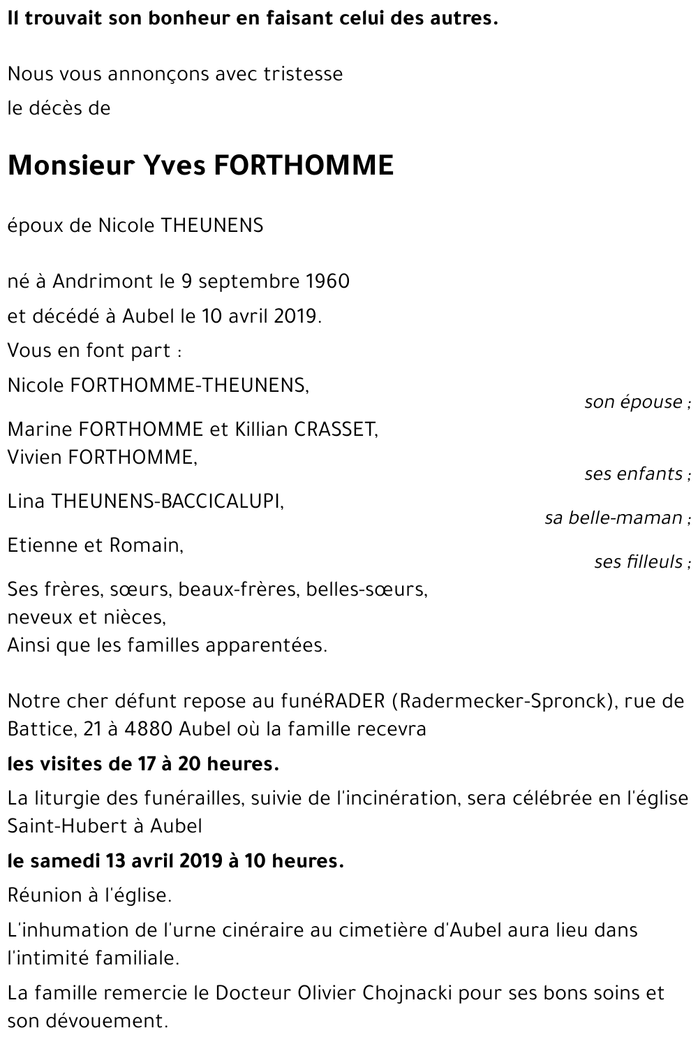 Yves FORTHOMME