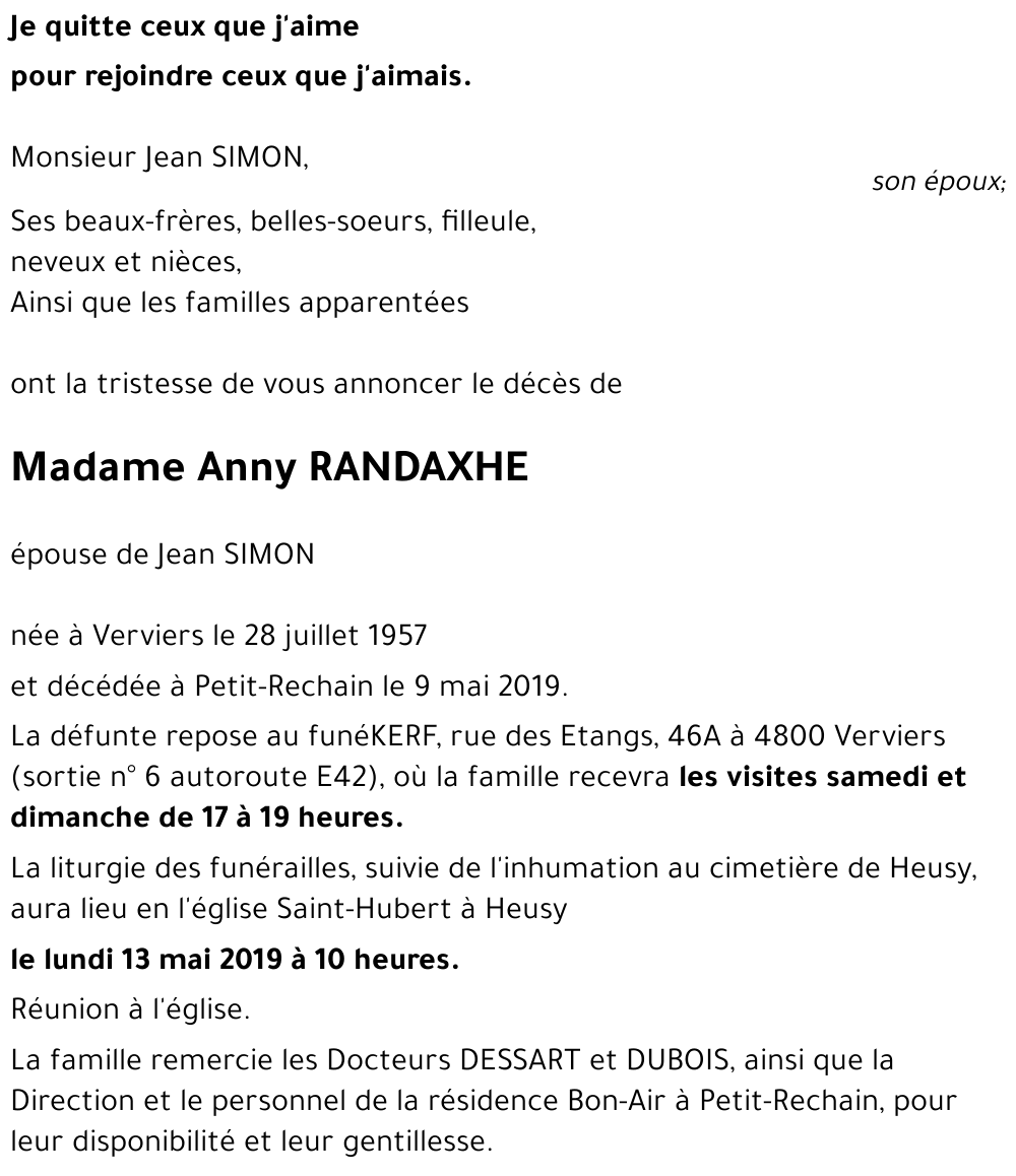 Anny RANDAXHE