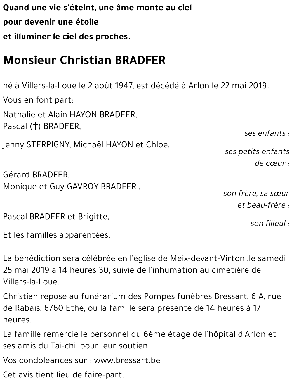 Christian BRADFER 