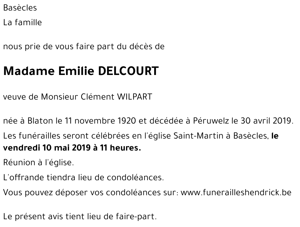 Emilie DELCOURT