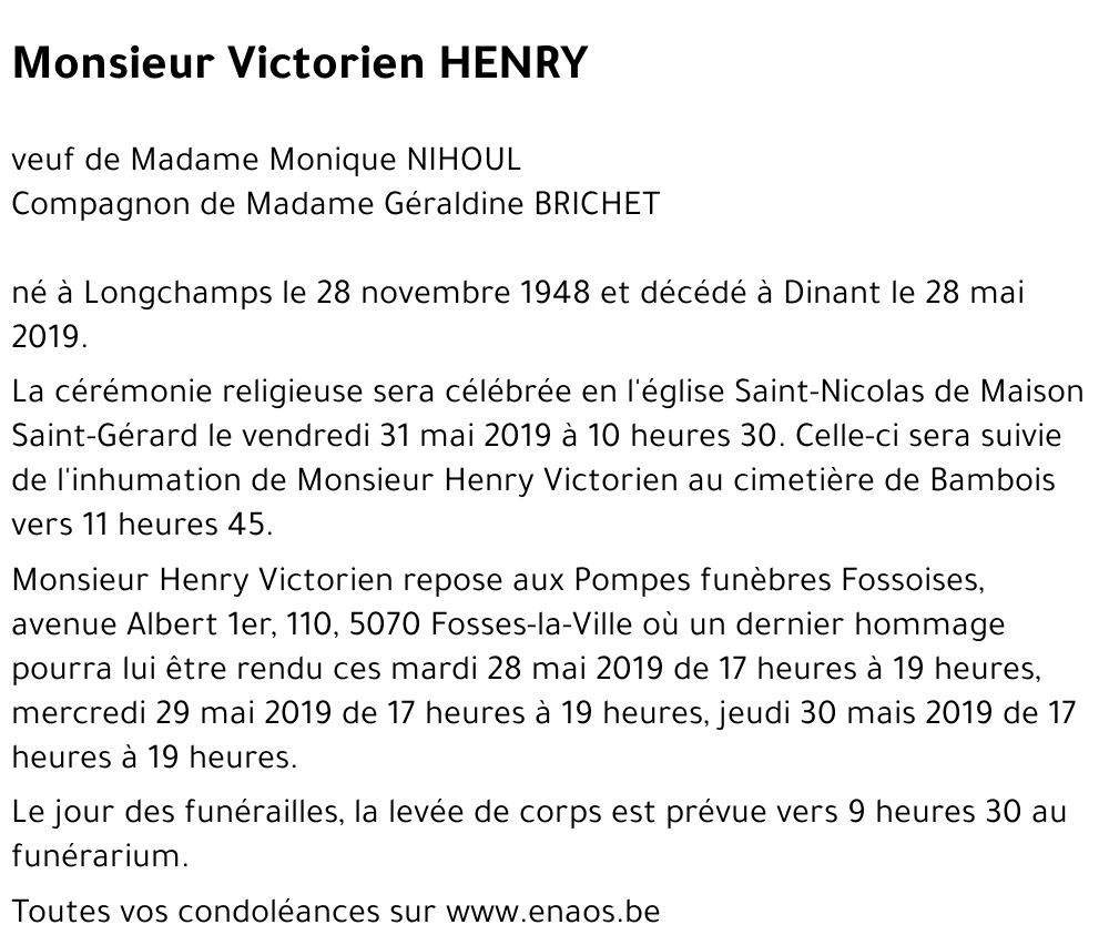 Henry VICTORIEN