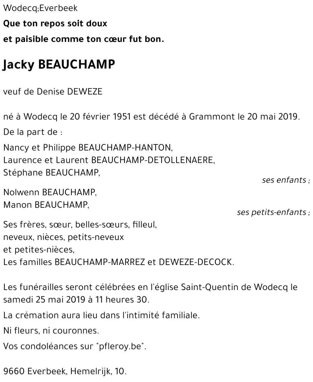 Jacky Beauchamp