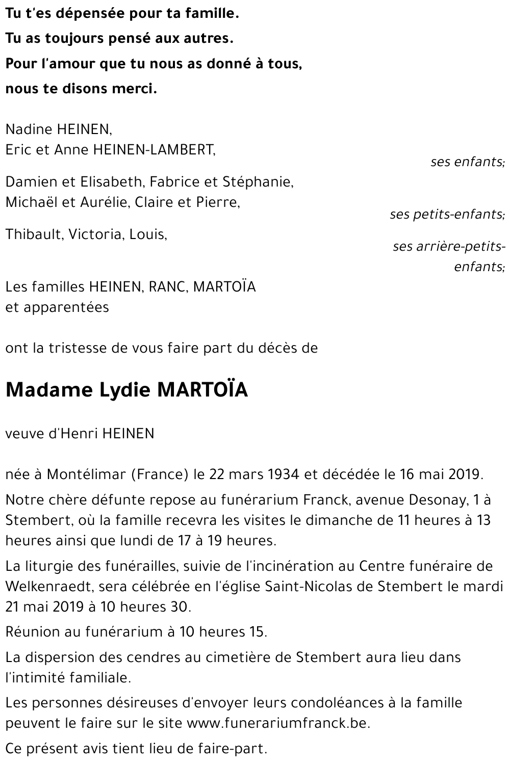 Lydie MARTOÏA