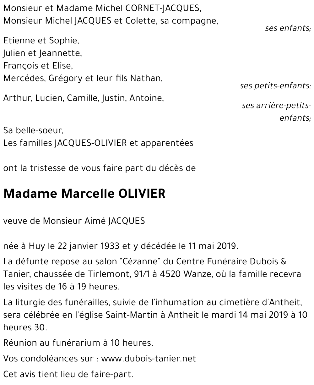 Marcelle OLIVIER
