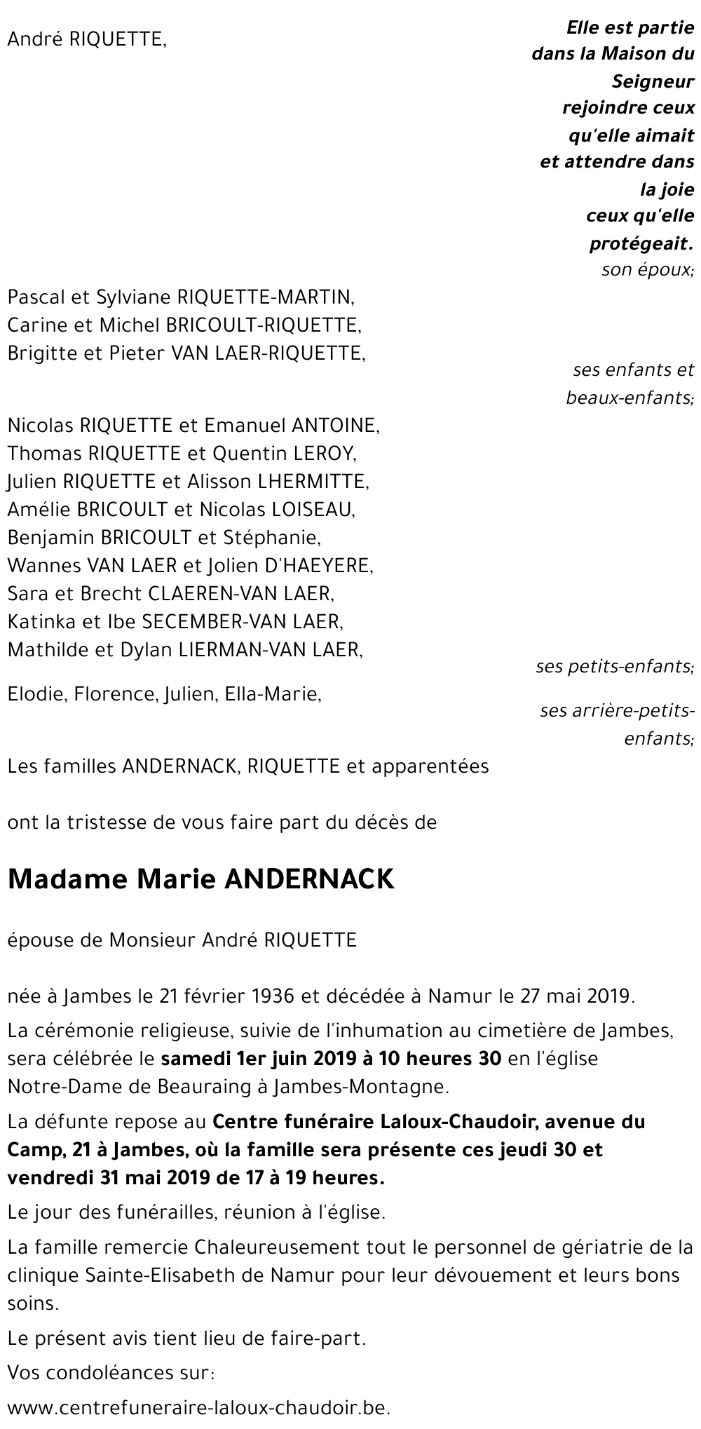 Marie ANDERNACK