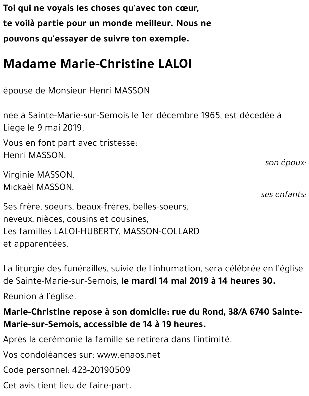 Marie-Christine LALOI