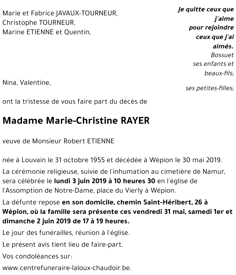 Marie-Christine RAYER