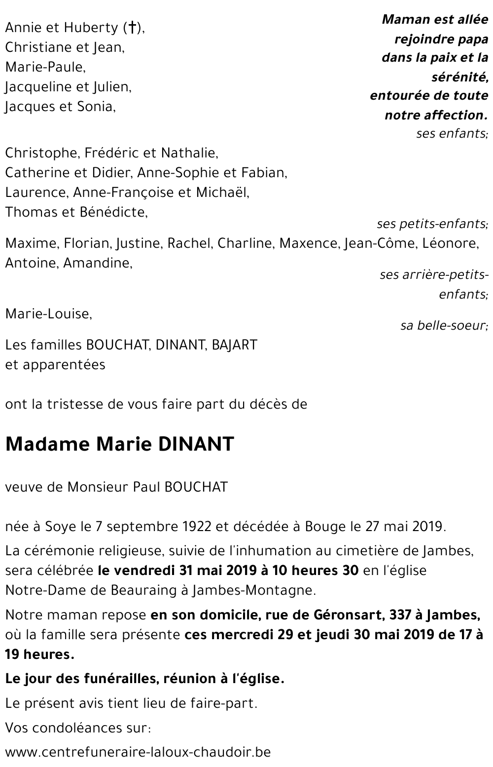 Marie DINANT