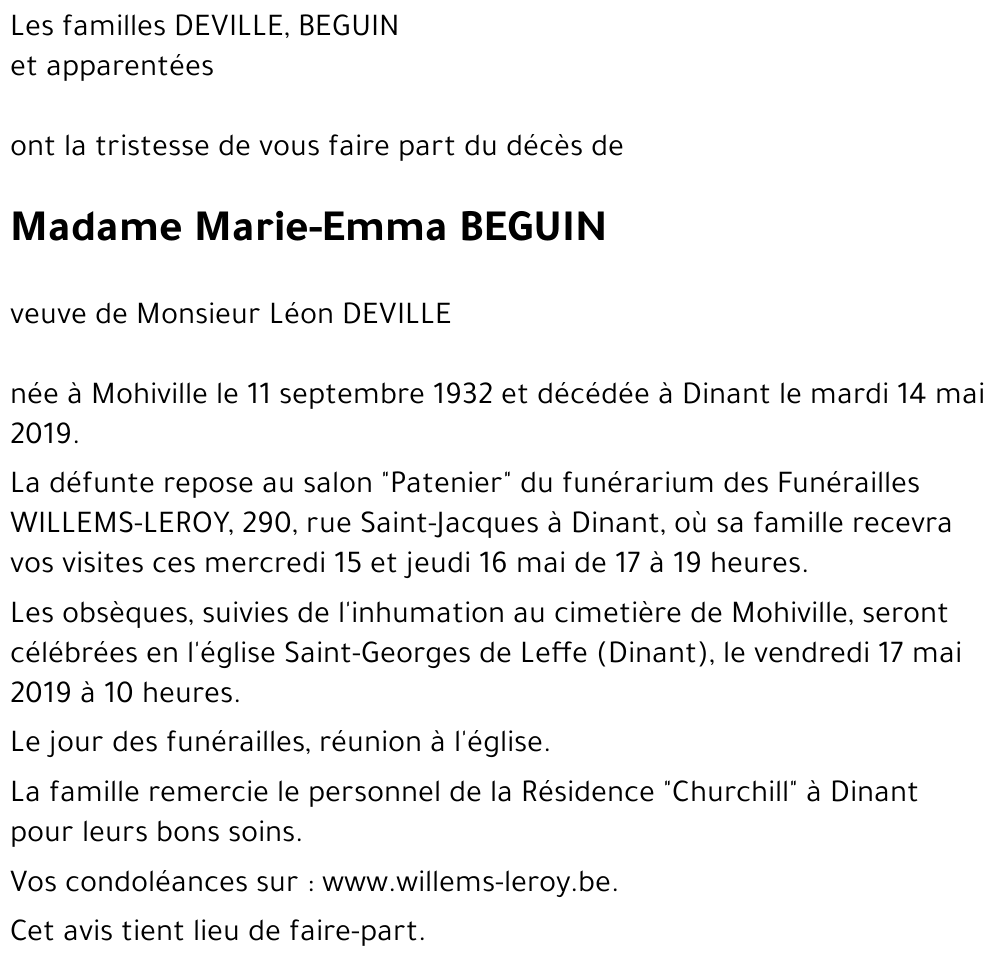 Marie-Emma BEGUIN