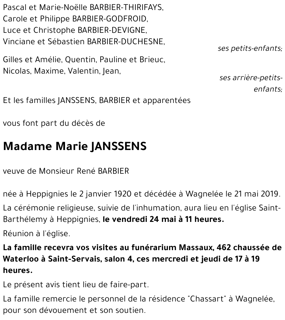 Marie JANSSENS