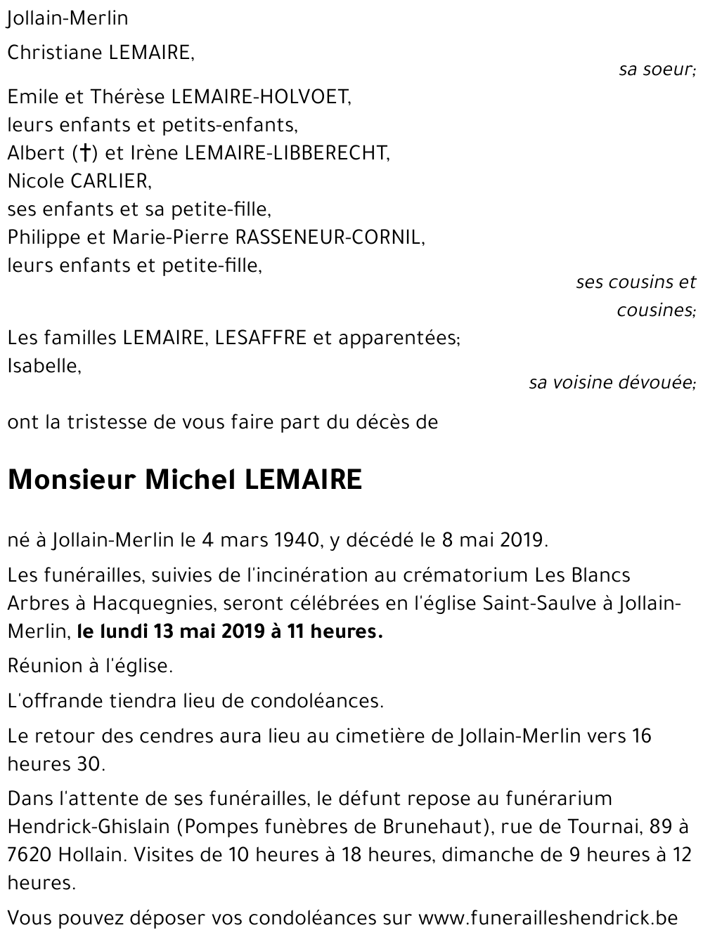 Michel LEMAIRE