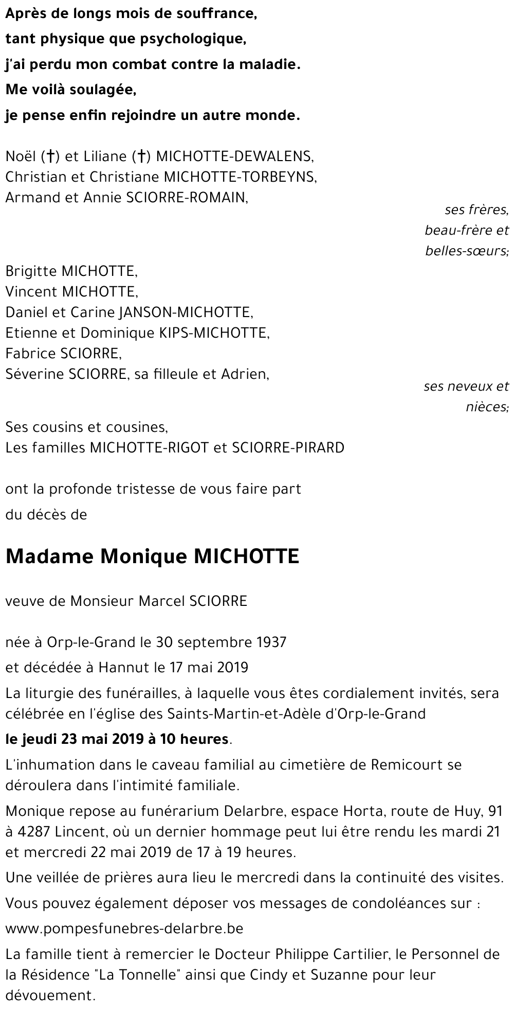 Monique MICHOTTE