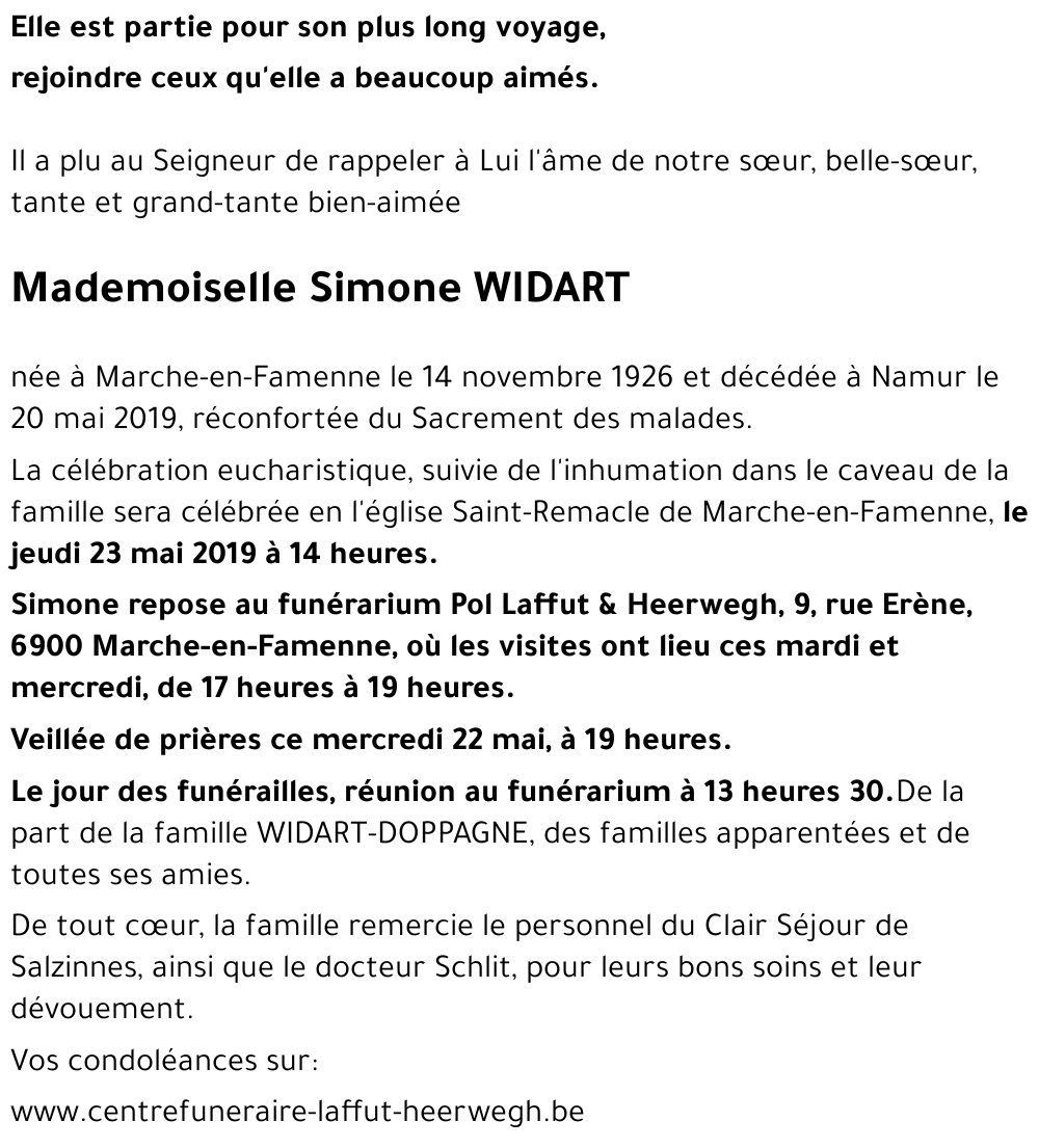 Simone WIDART