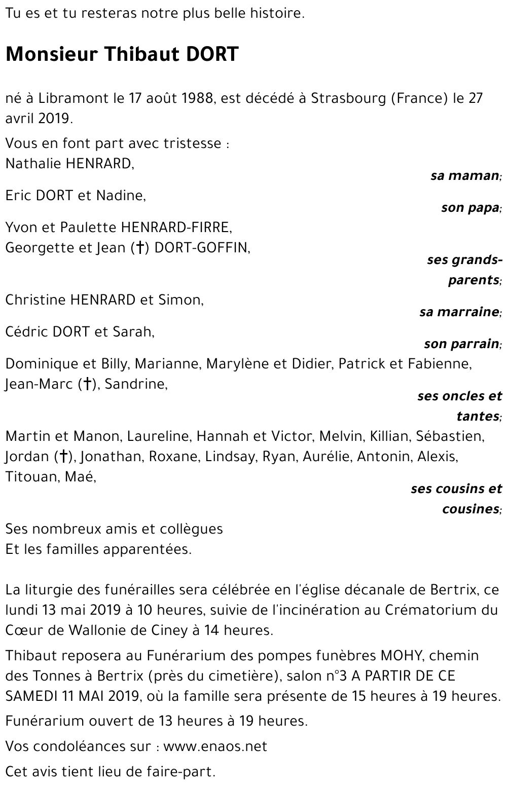 Thibaut DORT