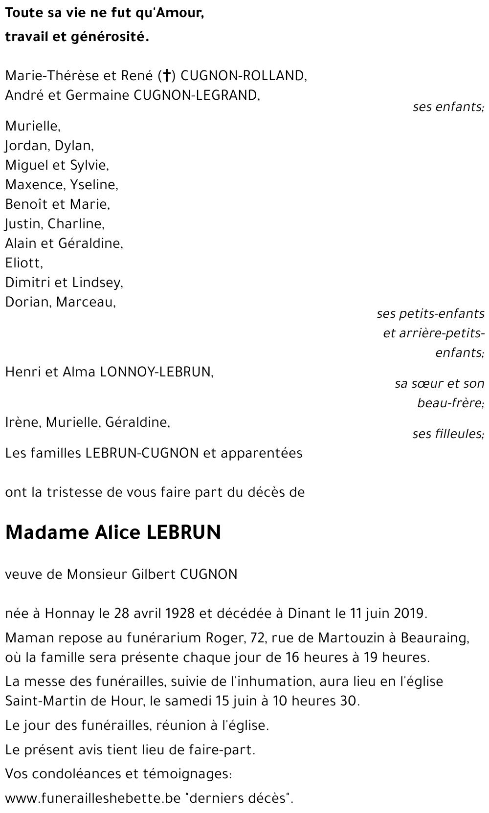 Alice LEBRUN