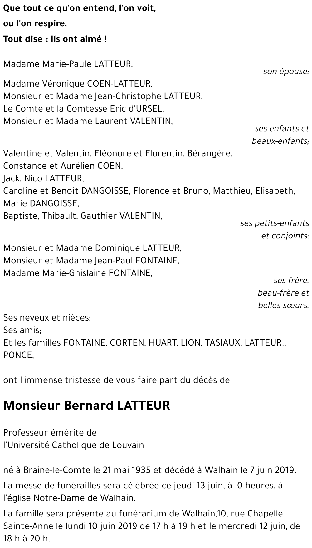 Bernard LATTEUR