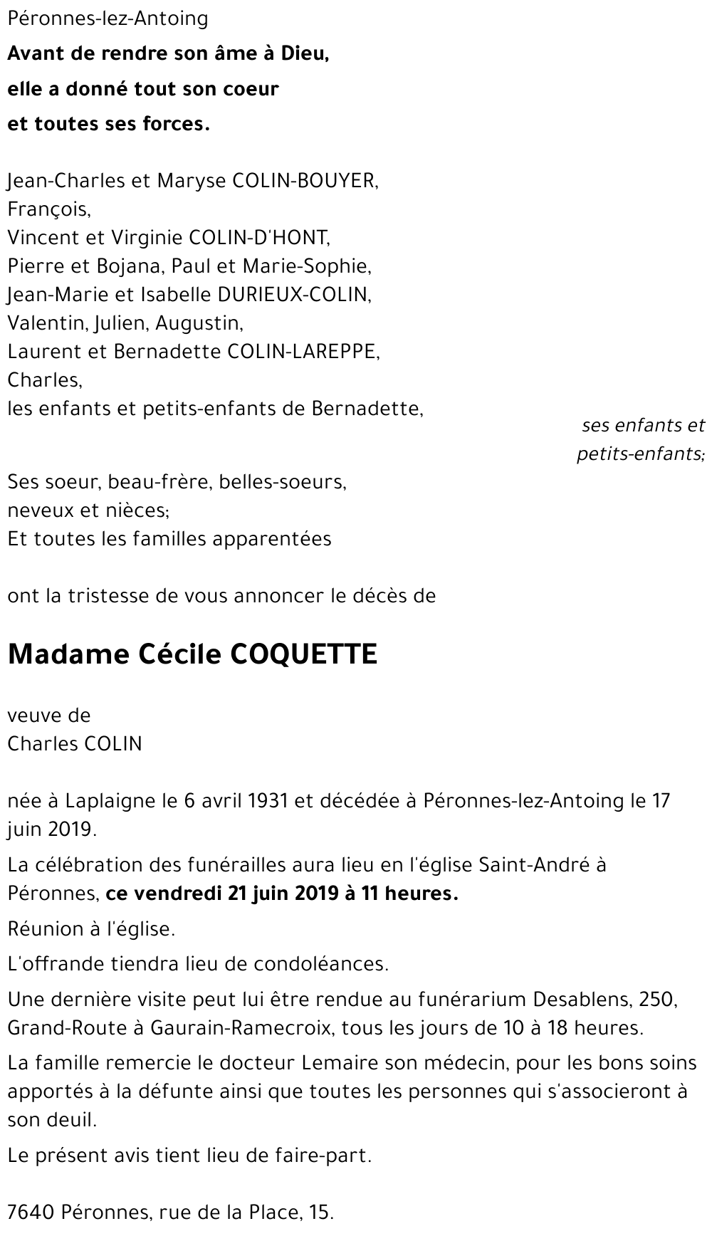 Cécile COQUETTE