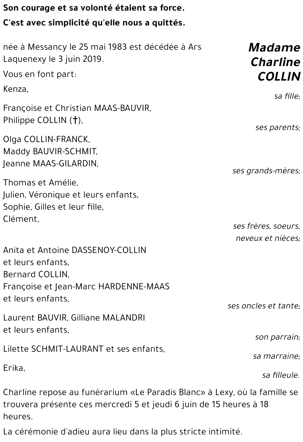 Charline COLLIN