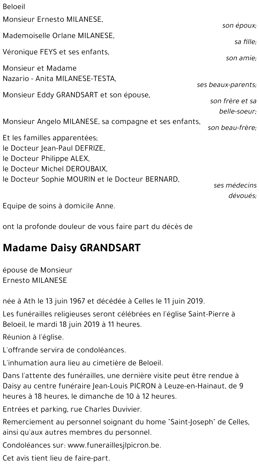 Daisy GRANDSART