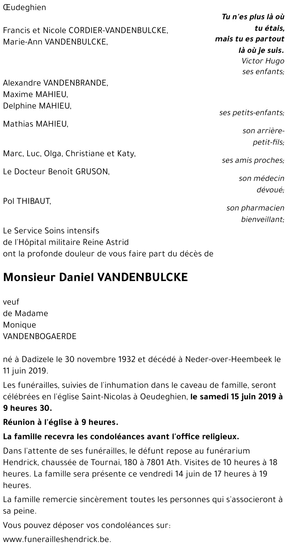 Daniel VANDENBULCKE