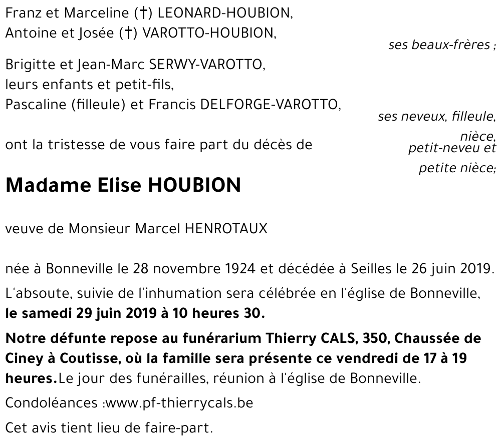 Elise HOUBION
