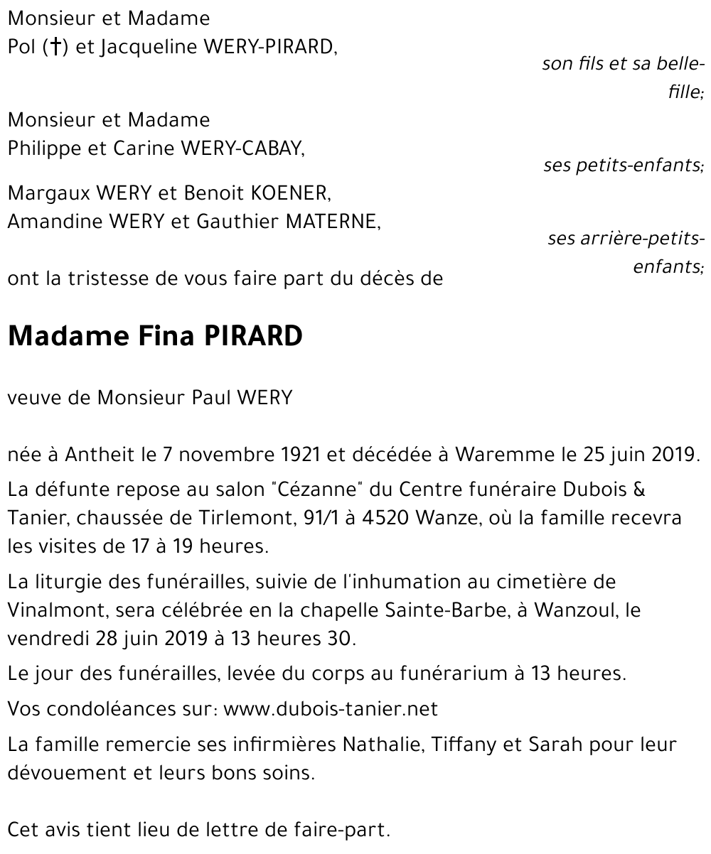 Fina PIRARD