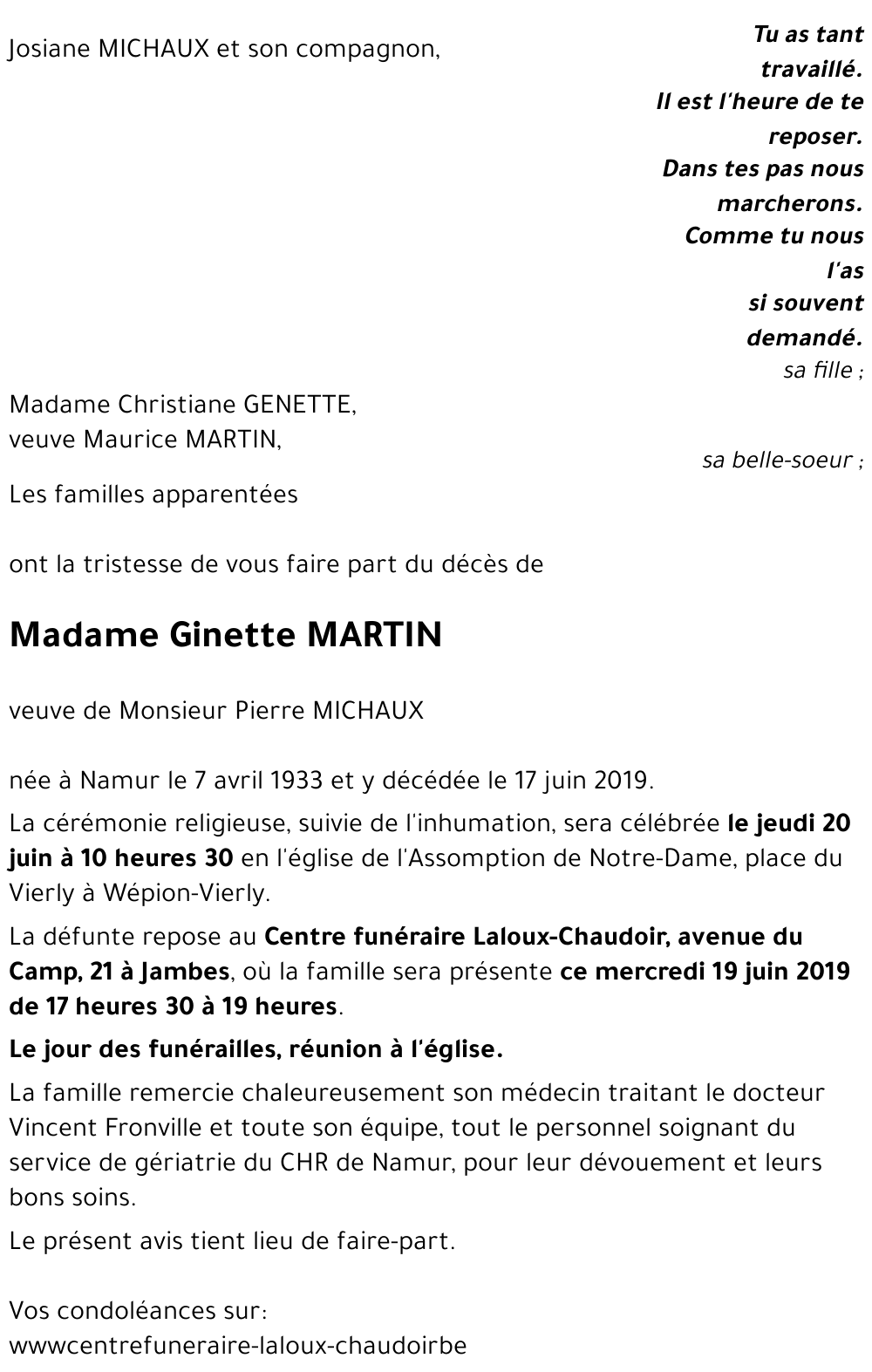 Ginette MARTIN