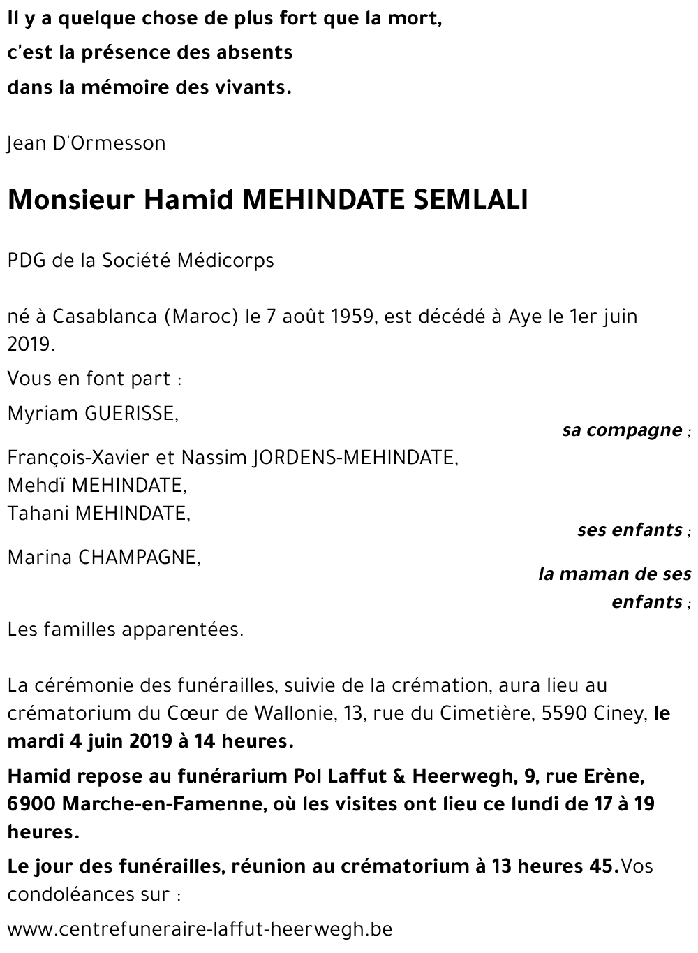 Hamid MEHINDATE SEMLALI