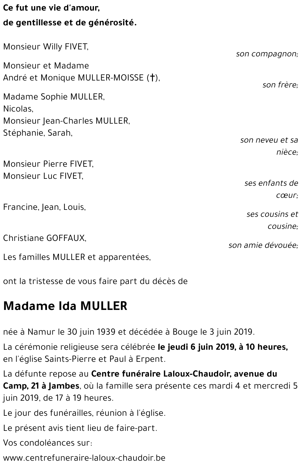 Ida MULLER